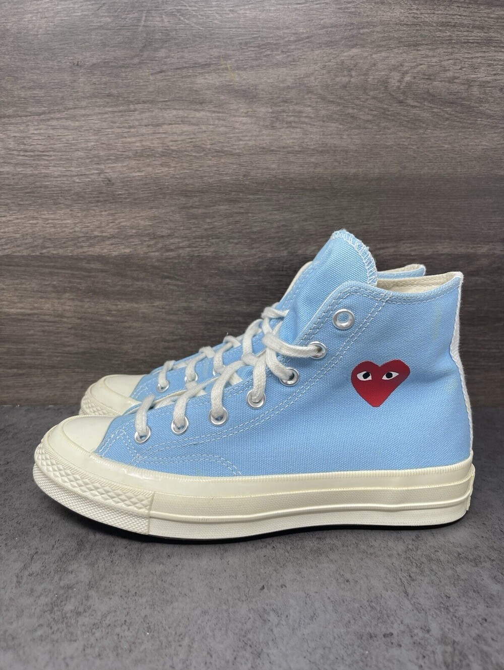 Converse Comme des Garcons PLAY Chuck 70 High Blue Size 5 Mens 7 Womens CDG Lot